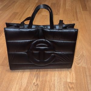 Telfar Bag Black Puffer Shopper Size M